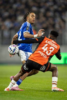 FOOTBALL: Ligue 1 Racing Strasbourg (RCS) vs Lorient. 14 12 2025 Stade de la Meinau. Strasbourg - France GuÃ la DouÃ 22 (RCS)  Copyright: xelyxandroxcegarrax