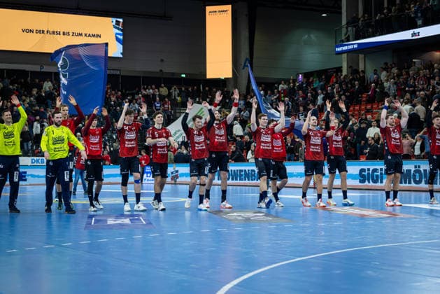 DAIKIN HBL SG Flensburg Handewitt vs Rhein Neckar Löwen 14 12 25 Cheers after victory Team SG Flensburg Handewitt DAIKIN HBL SG Flensburg Handewitt vs Rhein Neckar Löwen, GP JOULE Arena on 14 12 25 Copyright: xBEAUTIFULxSPORTS MarioxM.xKobergx