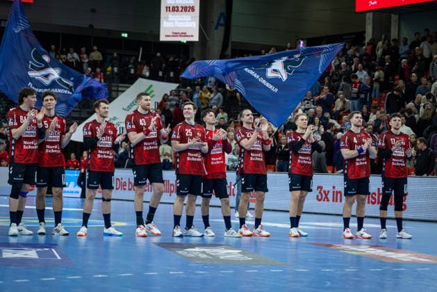 DAIKIN HBL SG Flensburg Handewitt vs Rhein Neckar Löwen 14 12 25 Cheers after victory Team SG Flensburg Handewitt DAIKIN HBL SG Flensburg Handewitt vs Rhein Neckar Löwen, GP JOULE Arena on 14 12 25 Copyright: xBEAUTIFULxSPORTS MarioxM.xKobergx