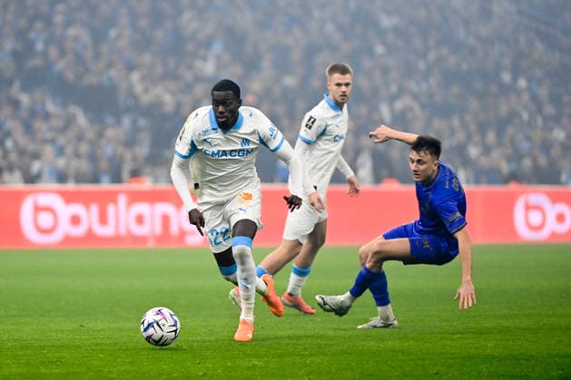 Olympique de Marseille v AS Monaco FC - Ligue 1 McDonald s 2025 2026 22 Timothy WEAH (om) during the Ligue 1 McDonald s match between Marseille and Monaco at Stade Velodrome on December 14, 2025 in Marseille, France. Marseille France  Copyright: xFEPx 776348233