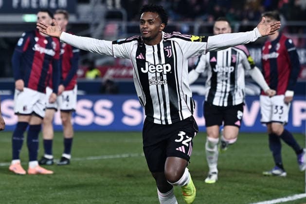 Mp Bologna 14 12 2025 - campionato di calcio serie A Bologna-Juventus foto Matteo Papini Image nella foto: esultanza gol Juan Cabal 