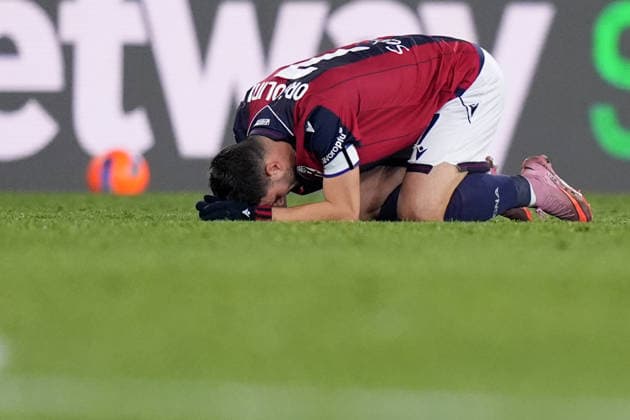 Bologna™s Riccardo Orsolini during the Serie A soccer match between Bologna and Juventus at the Dallara Stadium in Bologna , north Italy - Sunday , December 14 , 2025. - Soccer .  Copyright: xSpada LaPressex