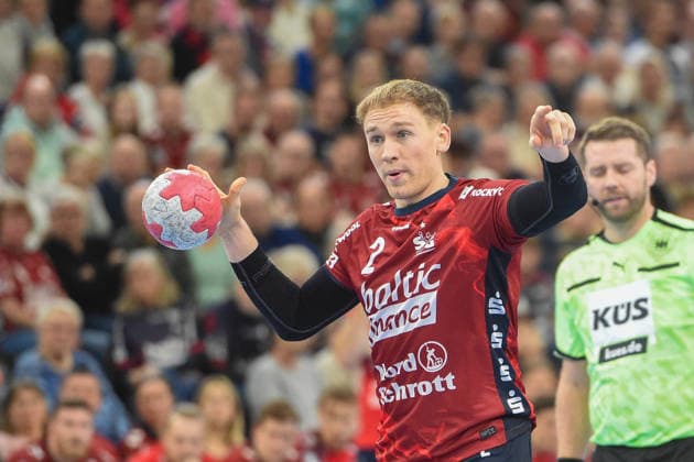 Handball I Men I Season 2025 2026 I Bundesliga I 17 Matchday I SG Flensburg Handewitt Rhein Neckar Löwen I 14 12 2025 Simon Pytlick 2, SG Flensburg Handewitt Copyright: xLobeca JanxKirschnerx