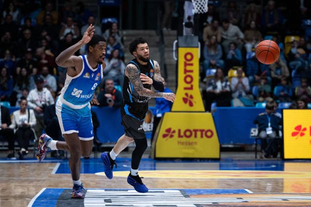 Christmas William Frankfurt Skyliners, 08 GER, BBL, Frankfurt Skyliners vs Science City Jena, SV Basketball, 1 Bundesliga, 10 Matchday, Season 2025 2026 14 12 2025 Eibner Pressefoto Attila Ziga GER, BBL, Frankfurt Skyliners vs Science City Jena, SV Basketball, 1 Bundesliga, 10 Matchday, Season 2025 2026 14 12 2025 Frankfurt am Main Copyright: xEibner-Pressefotox EP_AZA