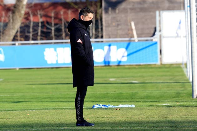 DEU, DFL, 2 FBL Hertha BSC, Training, 15 12 2025, Sportforum, Berlin, DEU, DFL, 2 FBL Hertha BSC, Training, im Bild Cheftrainer Stefan Leitl Hertha BSC Berlin DFL regulations prohibit any use of Photographs as image sequences and or quasi video nordphotoxGmbHx xEngler nph00076