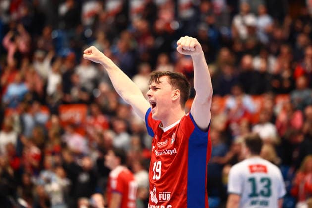 Handball I Men I Season 2025 2026 I Bundesliga I 17 Matchday I HSV Hamburg GWD Minden I 14 12 2025 Maximilian Botta 19, HSV Hamburg Hamburg Alsterdorfer Sporthalle Hamburg Germany Copyright: xLobeca RalfxHomburgx