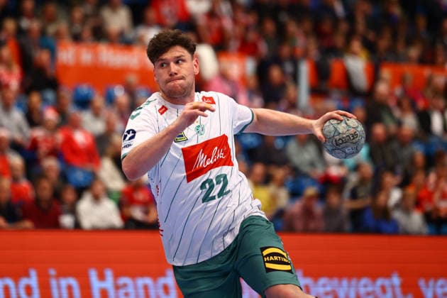 Handball I Men I Season 2025 2026 I Bundesliga I 17 Matchday I HSV Hamburg GWD Minden I 14 12 2025 Philipp Vorlicek 22, GWD Minden Hamburg Alsterdorfer Sporthalle Hamburg Germany Copyright: xLobeca RalfxHomburgx
