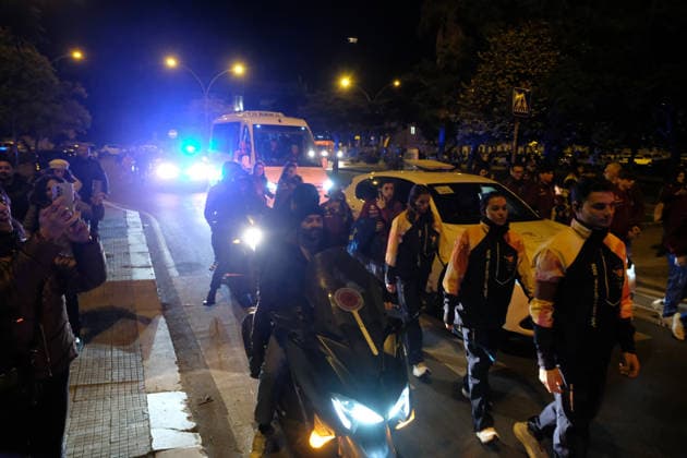 The Olympic Torch arrives in Palermo during the Olympic Torch Relay for the Olympic Winter games, Winterspiele,Spiele, Summer games Milano Cortina 2026 in Palermo, Italy, on 15 December 2025; in the photo: Corteo  Copyright: xFedericoxSerra IPAxSportx xipa-agency.netx xx IPA_69192815 IPA_Agency_IPA69192815