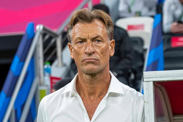(251216) -- AL KHOR, Dec. 16, 2025 -- Herve Renard, head coach of Saudi Arabia, looks on prior to the FIFA Arab Cup 2025 Semi-final match between Saudi Arabia and Jordan at Al Bayt Stadium in Al Khor, Qatar, on Dec. 15, 2025. (Photo by Xinhua) (SP)QATAR-AL KHOR-FIFA ARAB CUP-SEMI-FINAL-SAUDI ARABIA VS JORDAN Nikku 