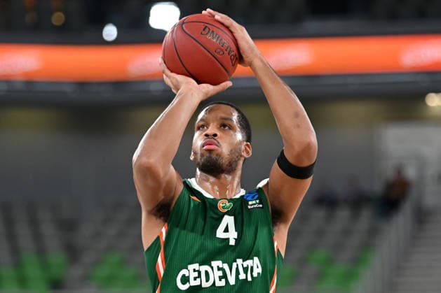Ljubljana, Slovenia, December 16 2025, William Mcnair jr of Cedevita Olimpija in action during the BKT EuroCup basketball match between Cedevita Olimpija (Slovenia) and Hapoel Midtown Jerusalem (Israel) at Arena Stozice, Ljubljana, Slovenia. (Photo by Igor Kupljenik Sports Press Photo) Copyright: xIgorxKupljenikx xSPPx Sportspressphoto_SPR74663