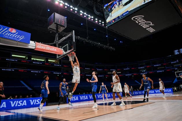 Dubai Basketball v Maccabi Tel Aviv - EuroLegaue DUBAI, UAE - DECEMBER 16: Filip Petrusev of Dubai Basketball in action during EuroLegaue basketball match between Dubai Basketball and Maccabi Tel Aviv at Coca-Cola Arena in Dubai, United Arab Emirates on December 16, 2025. Waleed Zein Anadolu Dubai United Arab Emirates. Editorial use only. Please get in touch for any other usage.  Copyright: x2025xAnadoluxWaleedxZeinx