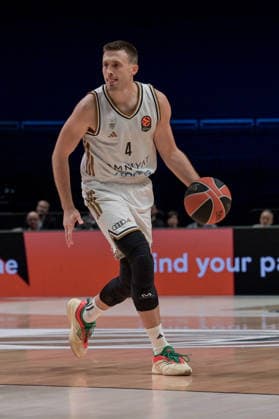 Dubai Basketball v Maccabi Tel Aviv - EuroLegaue DUBAI, UAE - DECEMBER 16: Aleksa Avramovic of Dubai Basketball in action during EuroLegaue basketball match between Dubai Basketball and Maccabi Tel Aviv at Coca-Cola Arena in Dubai, United Arab Emirates on December 16, 2025. Waleed Zein Anadolu Dubai United Arab Emirates. Editorial use only. Please get in touch for any other usage.  Copyright: x2025xAnadoluxWaleedxZeinx
