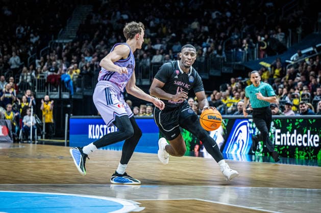 Basketball Berlin 16 12 2025 Season 2025 2026 Basketball Champions League BCL Alba Berlin Sabah BC Baku James Eads III Sabah, No 13 Alex O Connell Alba Berlin, No 03