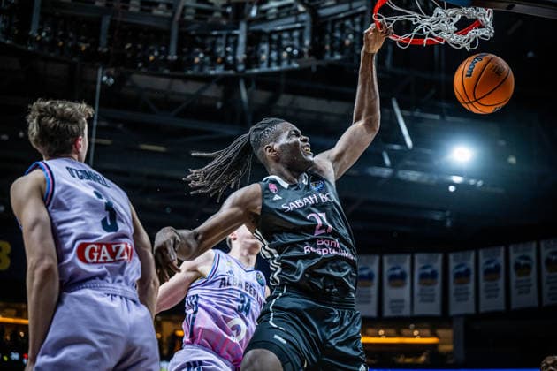 Basketball Berlin 16 12 2025 Season 2025 2026 Basketball Champions League BCL Alba Berlin Sabah BC Baku Jean Marc Pansa Sabah, No 27