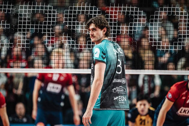 Volleyball Men Season 2025 2026 1 Volleyball Bundesliga Men DVV Cup Semi-Final SVG Lüneburg vs SWD powervolleys Düren 16 12 2025 Robin Baghdady 8, SWD powervolleys Düren Lüneburg LKH Arena Niedersachsen Germany