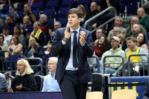 DEU, Basketball Champions League BCL , ALBA vs BC Sabah, 16 12 2025, Uber Arena, Berlin, DEU, Basketball Champions League BCL , ALBA vs BC Sabah, in the picture CHIEF TRAINER Pedro Calles ALBA Berlin nordphotoxGmbHx xEngler nph00076