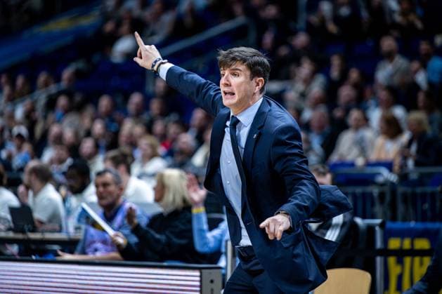 Basketball Berlin 16 12 2025 Season 2025 2026 Basketball Champions League BCL Alba Berlin Sabah BC Baku Pedro Calles Alba Berlin, Coach