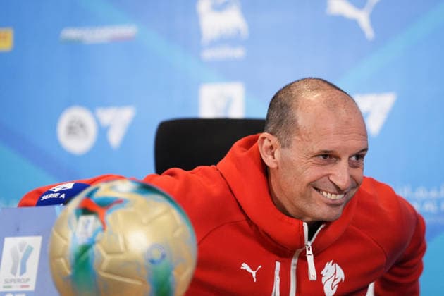 AC Milan™s head coach Massimiliano Allegri during AC Milan press conference, PK, Pressekonferenz at Al Awwal Park Stadium in Riyadh, Saudi Arabia - EA Sports FC italian Supercup 2025 2026 - Soccer - Wednesday December 17, 2025  Copyright: xMassimoxPaolone LaPressex