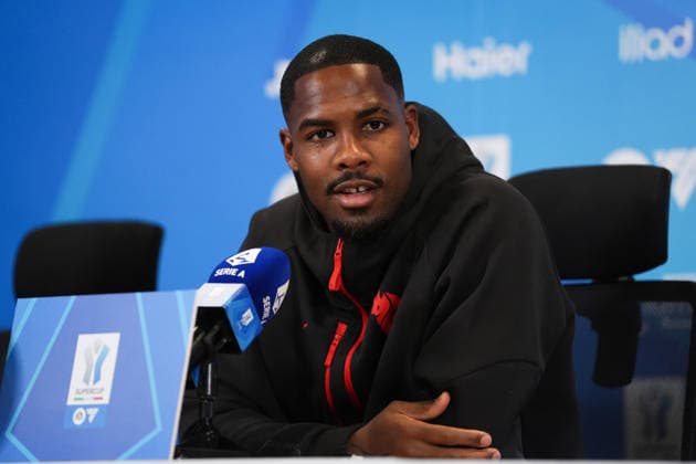 AC Milan s goalkeeper Mike Maignan during AC Milan press conference, PK, Pressekonferenz at Al Awwal Park Stadium in Riyadh, Saudi Arabia - EA Sports FC italian Supercup 2025 2026 - Soccer - Wednesday December 17, 2025  Copyright: xMassimoxPaolone LaPressex