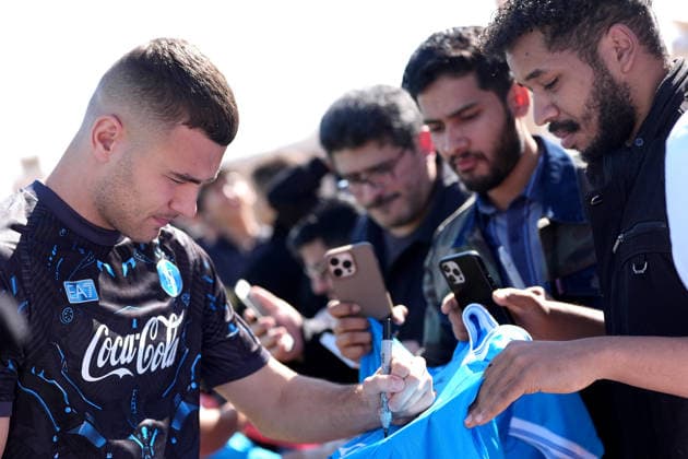 Napoli™s Alessandro Buongiorno during the training session in Riyadh , Saudi Arabia - EA Sports FC italian Supercup 2025 2026 Soccer - Wednesday, December 17 , 2025  Copyright: xSpada LaPressex