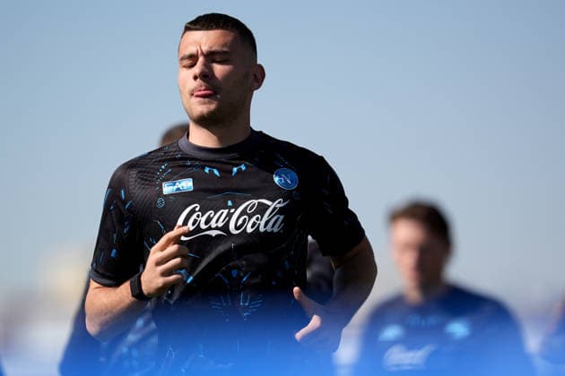 Napoli™s Alessandro Buongiorno during the training session in Riyadh , Saudi Arabia - EA Sports FC italian Supercup 2025 2026 Soccer - Wednesday, December 17 , 2025  Copyright: xSpada LaPressex