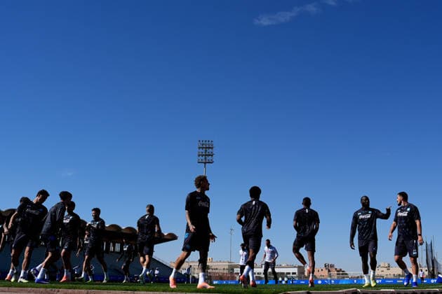 Napoli™s players during the training session in Riyadh , Saudi Arabia - EA Sports FC italian Supercup 2025 2026 Soccer - Wednesday, December 17 , 2025  Copyright: xSpada LaPressex
