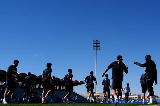 Napoli™s players during the training session in Riyadh , Saudi Arabia - EA Sports FC italian Supercup 2025 2026 Soccer - Wednesday, December 17 , 2025  Copyright: xSpada LaPressex