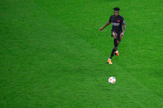 LEVERKUSEN, GERMANY - 13 DECEMBER, 2025: Edmond Tapsoba - Bundesliga match Bayer 04 Leverkusen vs 1.FC Koeln at BayArena.  Copyright: xVitaliixKliuievx