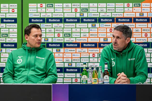 Press conference HSG Wetzlar, 17 12 25 Arne Wohlfahrt and Björn Seipp HSG Wetzlar Press conference HSG Wetzlar Wetzlar, 17 12 25 Copyright: xBEAUTIFULxSPORTS Roeczeyx