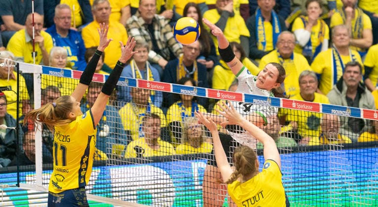 Volleyball, Women, 1st VBL, SSC Palmberg Schwerin - USC Münster