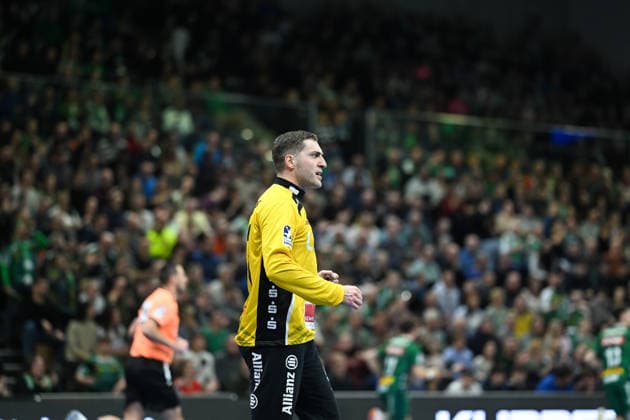 Domenico Ebner SC DHfK Leipzig, 1 SC DHfK Leipzig vs TBV Lemgo Lippe, Handball, DHB Cup quarter-finals, 2025 2026 season, 17 12 2025 SC DHfK Leipzig vs TBV Lemgo Lippe, Handball, DHB Cup quarter-finals, 2025 2026 season, 17 12 2025 Dresden Copyright: xEibner-Pressefoto xHoepnerx EP_PHR