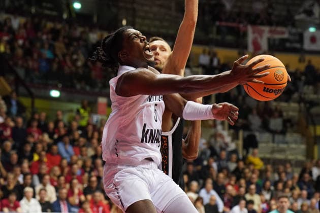 Foto IPP Giada Genzo Trieste 17 12 2025 Basketball Champions League - 2025 2026 Pallacanestro Trieste - Basket Wurzburg nella foto Marcus CARR - Italy Photo Press - World Copyright - italy ITALY  Copyright: xR4924_italyphotopressx
