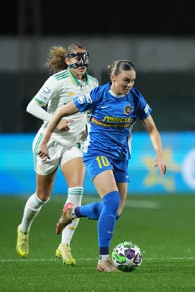 St. Polten s Kess Elmore during the Uefa Women™s Champions League soccer match between Roma and St. Pölten at the Rome s Tre Fontane stadium, Italy - Wednesday December 17, 2025 - Soccer ( Photo by Alfredo Falcone LaPresse )  Copyright: xAlfredoxFalcone LaPressex