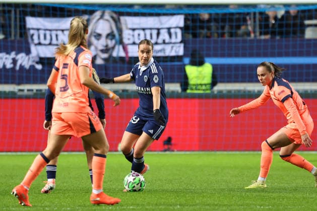 FOOTBALL FEMININ : Paris FC Vs FC Barcelone - Ligue des Champions - 17 12 2025 Thea Greboval (Paris FC) ParisFrance  Copyright: xMichaelxBaucherx