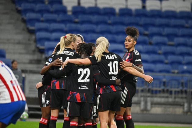 Football : OL Lyonnes v Atletico Madrid - UEFA Womens champions league Vilde Boe Risa of Atletico Madrid scored an own goal during the UEFA Womens champions league match between OL Lyonnes and Atletico Madrid at Groupama Stadium Decines Charpieu Lyon France on December 17, 2025 LYONFrance  Copyright: xMouradxAllilix