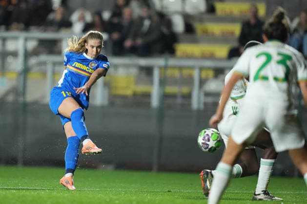 St. Polten s Ludmila Matavkova during the Uefa Women™s Champions League soccer match between Roma and St. Pölten at the Rome s Tre Fontane stadium, Italy - Wednesday December 17, 2025 - Soccer ( Photo by Alfredo Falcone LaPresse )  Copyright: xAlfredoxFalcone LaPressex