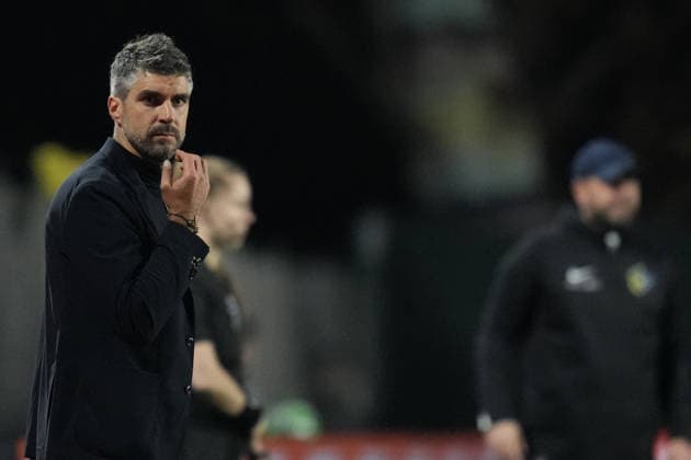 AS Roma s head coach Luca Rossettini during the Uefa Women™s Champions League soccer match between Roma and St. Pölten at the Rome s Tre Fontane stadium, Italy - Wednesday December 17, 2025 - Soccer ( Photo by Alfredo Falcone LaPresse )  Copyright: xAlfredoxFalcone LaPressex