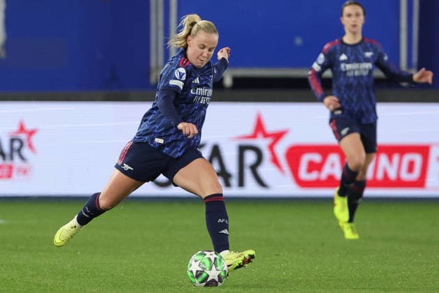 251217 UWCL OH Leuven vs Arsenal Beth Mead (9) of Arsenal pictured during the soccer match between OH Leuven (BEL) and Arsenal (ENG), league phase match day 6, 2025-2026 season of UEFA Womens Champions League , on Wednesday 17 December 2025 in LEUVEN , Belgium . PHOTO SPORTPIX Sevil Oktem LEUVEN Belgium  Copyright: xSevilxOktemx SOK-0526