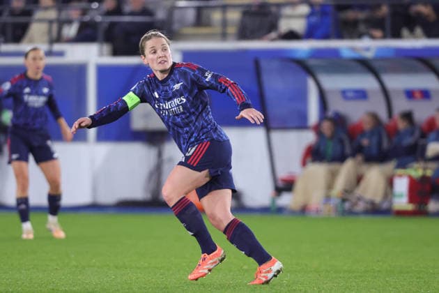 251217 UWCL OH Leuven vs Arsenal Kim Little (10) of Arsenal pictured during the soccer match between OH Leuven (BEL) and Arsenal (ENG), league phase match day 6, 2025-2026 season of UEFA Womens Champions League , on Wednesday 17 December 2025 in LEUVEN , Belgium . PHOTO SPORTPIX Sevil Oktem LEUVEN Belgium  Copyright: xSevilxOktemx SOK-1013