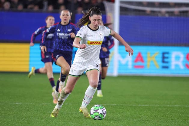 251217 UWCL OH Leuven vs Arsenal Aurelie Reynders (10) of OH Leuven pictured during the soccer match between OH Leuven (BEL) and Arsenal (ENG), league phase match day 6, 2025-2026 season of UEFA Womens Champions League , on Wednesday 17 December 2025 in LEUVEN , Belgium . PHOTO SPORTPIX Sevil Oktem LEUVEN Belgium  Copyright: xSevilxOktemx SOK-1860