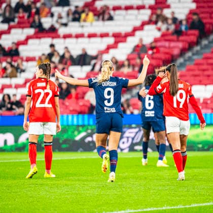 December 17, 2025, Lisbon, Lisbon, Portugal: Froya Brennskag Dorsin of PSG celebrates goal, during the UEFA Women s champions league, between SL Benfica vs PSG at Luz Stadium, Lisbon, on december 17th, 2025 Lisbon Portugal - ZUMAr200 20251217_zsp_r200_014 Copyright: xNunoxReisinhox