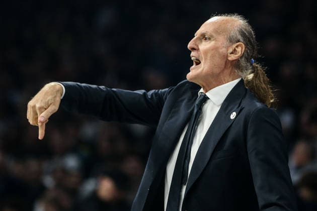 Partizan Mozzart Bet Belgrade v Virtus Bologna - Euroleague BELGRADE, SERBIA - DECEMBER 17: Head coach of Virtus Bologna Dusko Ivanovic during the EuroLeague Regular Season Round 16 match between Partizan Mozzart Bet Belgrade and Virtus Bologna at Belgrade Arena on December 17, 2025 in Belgrade, Serbia. Filip Stevanovic Anadolu Belgrade Serbia. Editorial use only. Please get in touch for any other usage.  Copyright: x2025xAnadoluxFilipxStevanovicx