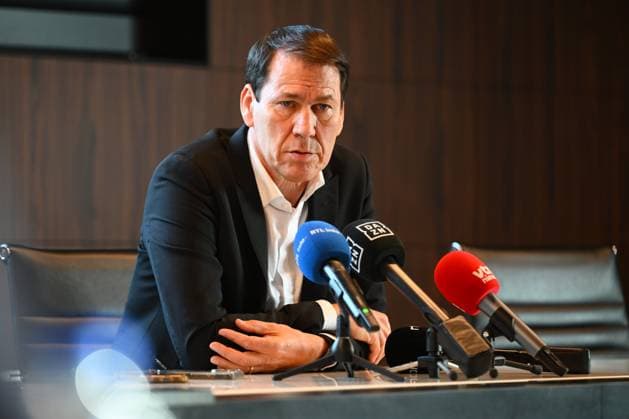 Football, Belgium national team, Coach Rudi Garcia, Press conference