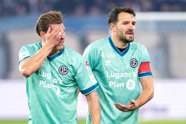 Kevin Behrens, re Anto Grgic, FCL, FC Zurich FC Lugano, Super League, Football, 17 12 2025