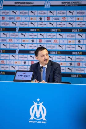 FOOTBALL : Conference de presse Pablo Longoria - Marseille - 18 12 2025 FOOTBALL - 18 12 2025 - ConfÃ rence de presse de mi-saison de LONGORIA pablo, prÃ sident de l OM, Olympique de Marseille MARSEILLEFrance  Copyright: xadrienpittore x