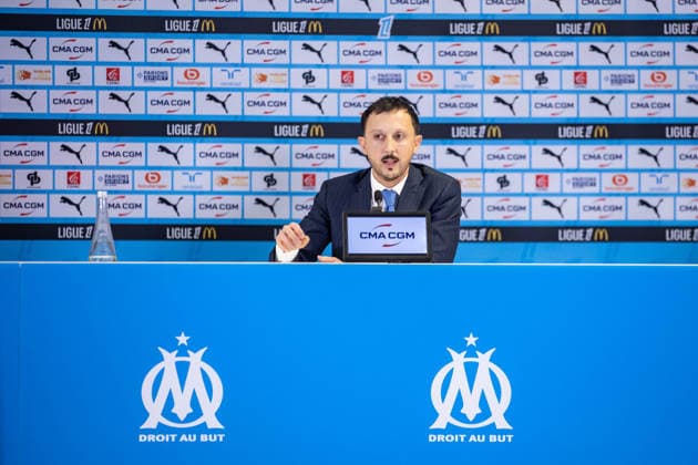 FOOTBALL : Conference de presse Pablo Longoria - Marseille - 18 12 2025 FOOTBALL - 18 12 2025 - ConfÃ rence de presse de mi-saison de LONGORIA pablo, prÃ sident de l OM, Olympique de Marseille MARSEILLEFrance  Copyright: xadrienpittore x