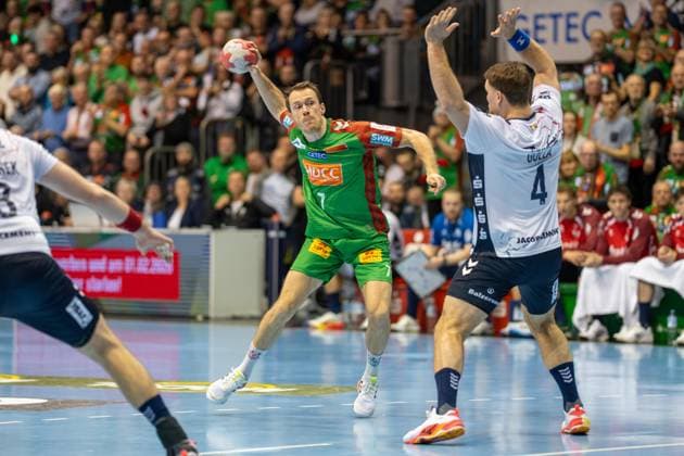 Germany Handball DHB Pokal 2025 26, quarter-final SC Magdeburg vs SG Flensburg Handewitt GETEC Arena Magdeburg Felix Claar SC Magdeburg, 7 Copyright: xTomxLauruschkatx