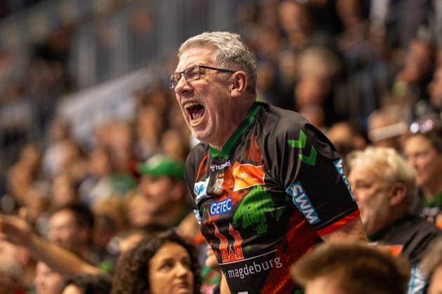 Germany Handball DHB Pokal 2025 26, Quarterfinal SC Magdeburg vs SG Flensburg Handewitt GETEC Arena Magdeburg Fans Copyright: xTomxLauruschkatx
