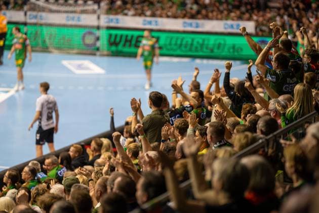 Germany Handball DHB Pokal 2025 26, Quarterfinal SC Magdeburg vs SG Flensburg Handewitt GETEC Arena Magdeburg Fans Copyright: xTomxLauruschkatx