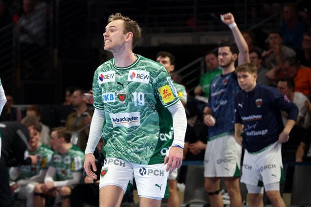 DEU, DHB, Cup, Fuechse Berlin vs THW Kiel, 18 12 2025, Max Schmeling Halle, Berlin, DEU, DHB, Cup, Fuechse Berlin vs THW Kiel, in the picture Mathias Gidsel Fuechse Berlin 19 nordphotoxGmbHx xEngler nph00076
